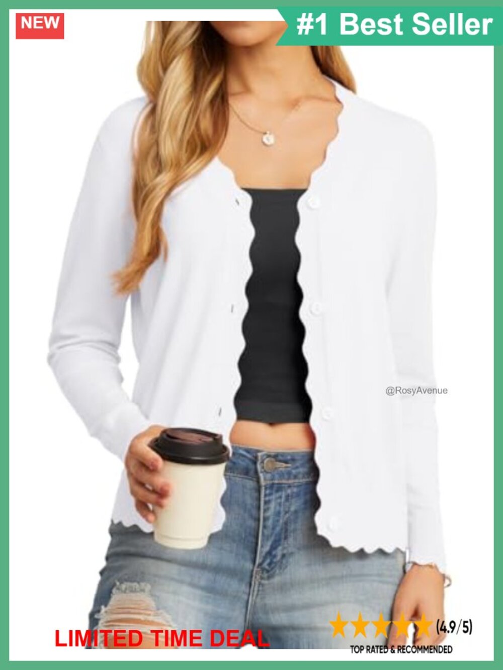 Lightweight Long Sleeve Button Down V-Neck Cardigan Sweater